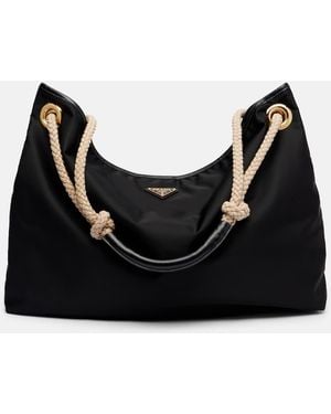 Prada Marinier Re-Nylon Large Shoulder Bag - Black