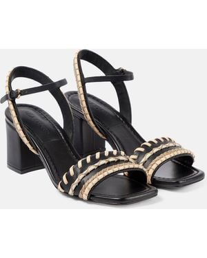 Ulla Johnson Sofia Leather Sandals - Black