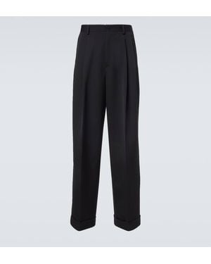 Dolce & Gabbana Wool And Silk-Blend Gabardine Suit Pants - Black