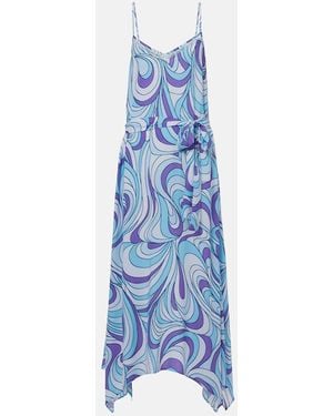 Melissa Odabash Adelyn Printed Maxi Dress - Blue