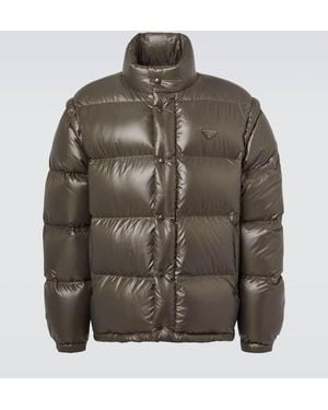 Prada Re-Nylon Down Jacket - Green