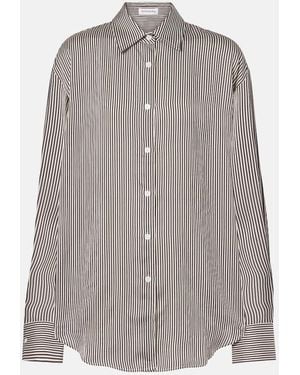 Frankie Shop Lui Striped Shirt - Grey