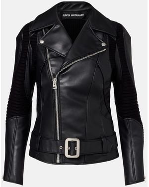 Junya Watanabe Faux Leather Jacket - Black
