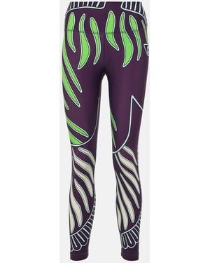 Tory Sport Weightless 7/8 Printed Leggings - Black