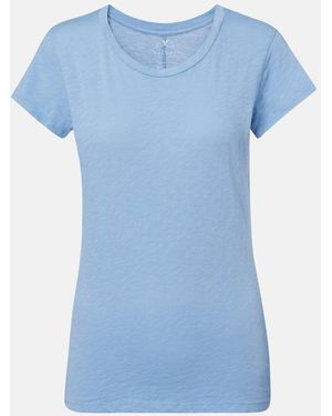 Velvet Odelia Cotton T-Shirt - Blue