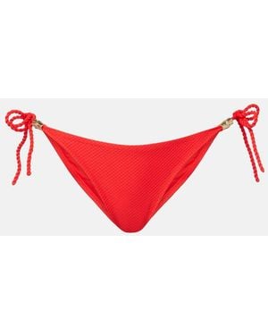 Heidi Klein Low-Rise Bikini Bottoms - Red