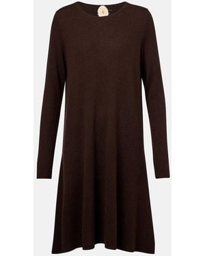 Jardin Des Orangers Wool And Cashmere Midi Dress - Brown
