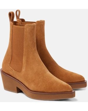 Robert Clergerie Tegan Suede Ankle Boots - Brown