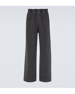 The Row Davide Cotton-Blend Sweatpants - Grey