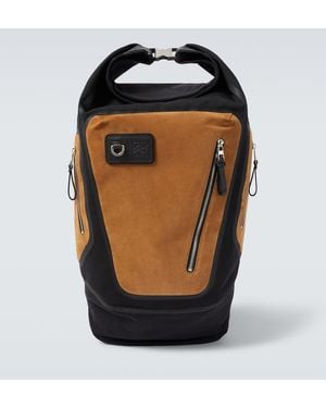 Loewe Flex Canvas And Suede Backpack - Black
