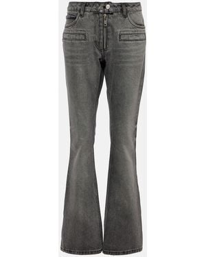 Courreges Low-Rise Straight Jeans - Grey