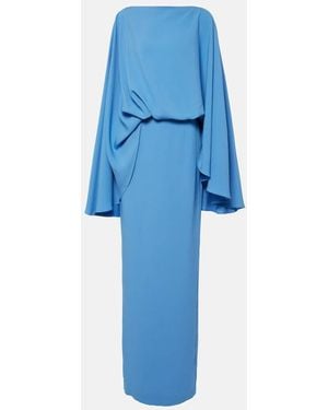 ‎Taller Marmo Eolia Crepe Cady Gown - Blue
