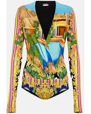 Versace Medusa Palm Springs Bodysuit - Green
