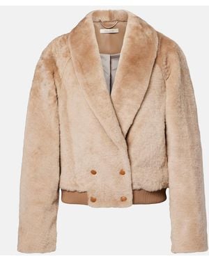 JACQUES WEI Shearling Jacket - Natural