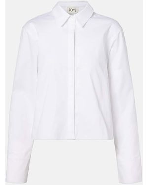 TOVE Delys Cotton Poplin Shirt - White