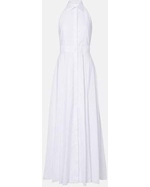 Ralph Lauren Cotton Poplin Maxi Dress - White