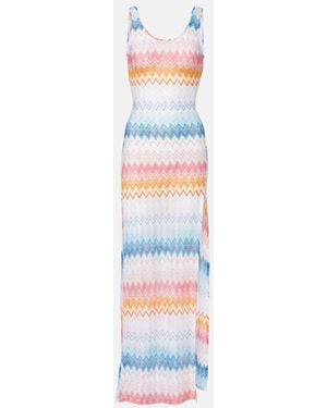 Missoni Zigzag-Pattern Dress - White