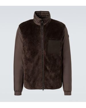 Moncler Livra Panelled Jacket - Brown