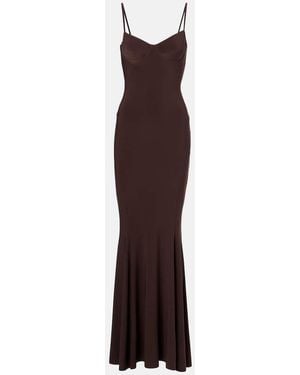 Norma Kamali Jersey Maxi Dress - Purple