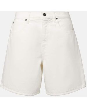 SLVRLAKE Denim Square Denim Shorts - White