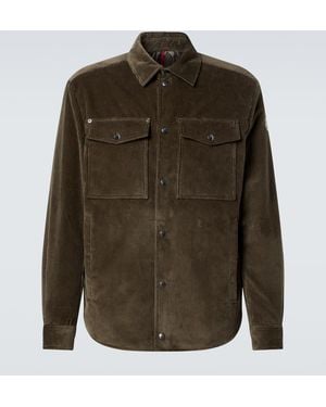 Moncler Ambroisie Cotton Corduroy Down Jacket - Green