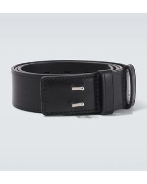 Dries Van Noten Leather Belt - Black