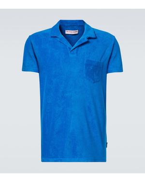 Orlebar Brown Terry Cotton Polo Shirt - Blue