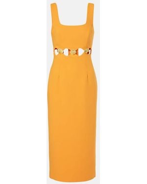 Rebecca Vallance Sirene Cutout Midi Dress - Orange