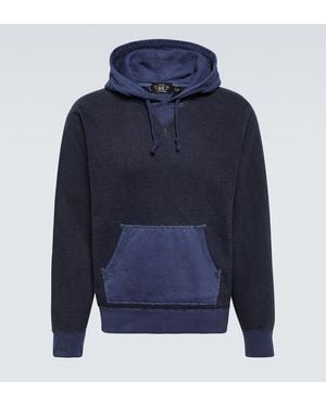 RRL Cotton Jersey Hoodie - Blue