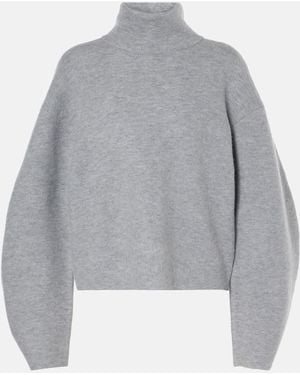 Ulla Johnson Leona Wool Turtleneck Sweater - Grey