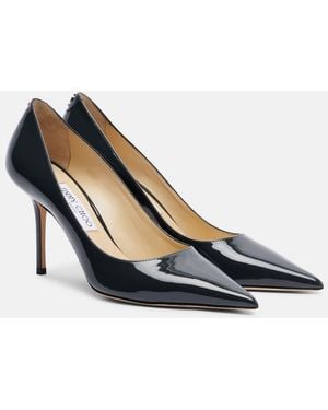 Jimmy Choo Love 85 Patent Leather Pumps - Blue
