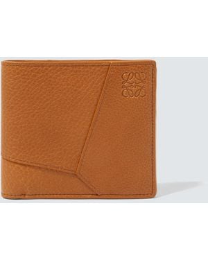 Loewe Puzzle Leather Wallet - Brown