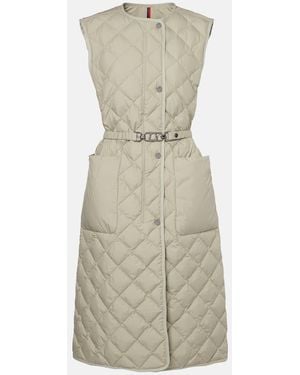 Moncler Butor Quilted Down Vest - Natural