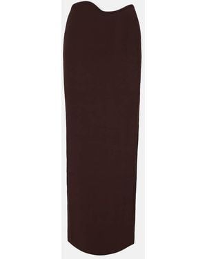 Christopher Esber Knitted Maxi Skirt - Brown