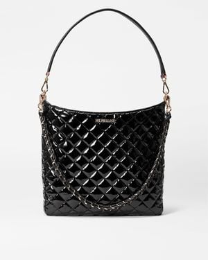 MZ Wallace Black Lacquer Crosby Hobo
