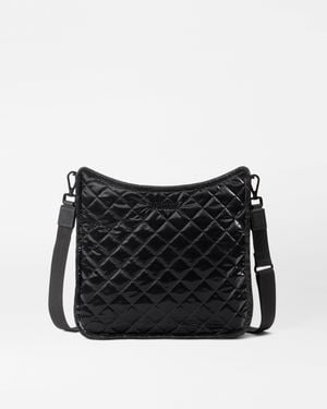 MZ Wallace Black Liquid Box Crossbody