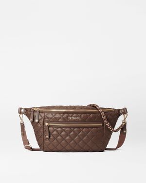 MZ Wallace Walnut Crosby Crossbody Sling Bag - Brown