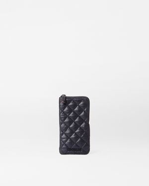 MZ Wallace Black Zip Sunglass Case - White
