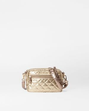 MZ Wallace Antique Gold Metallic Mini Crosby - Natural