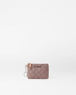 MZ Wallace Mauve Flat Metro Key Pouch - Pink