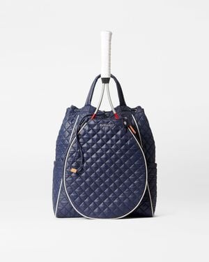 MZ Wallace Dawn/ecru Doubles Tennis Convertible Backpack - Blue