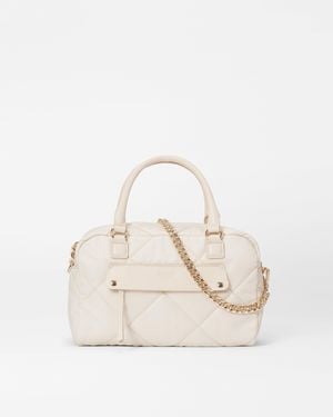 MZ Wallace Sandshell Madison Satchel - Natural