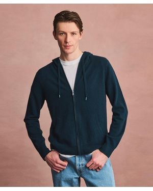 NAADAM Signature Cashmere Zip Hoodie - Blue