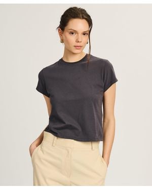 NAADAM Lightweight Brushed Cotton Slim Tee - Gray