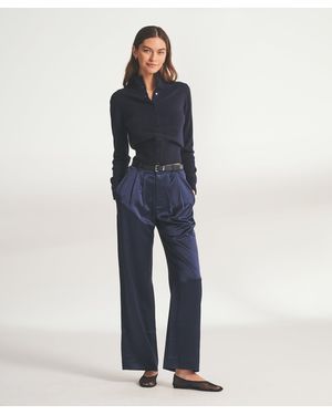 NAADAM Signature Cashmere Cinched Waist Cardigan - Blue