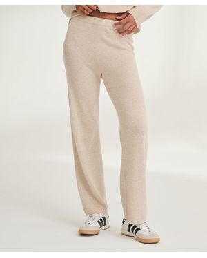 NAADAM Signature Cashmere Straight Leg Pant - Natural