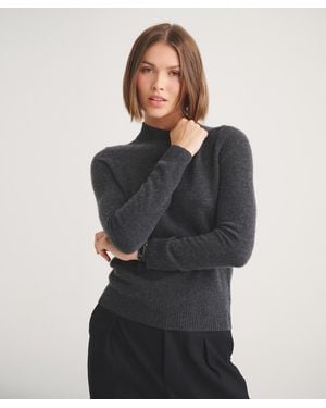 NAADAM Basic Cashmere Mockneck Sweater - Black