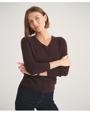 NAADAM Basic Cashmere V-Neck Sweater - Black