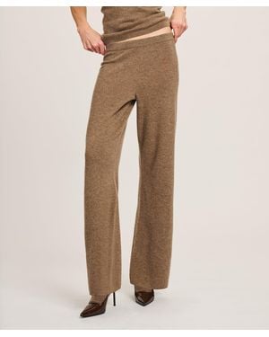 NAADAM Signature Cashmere Straight Leg Pant - Natural