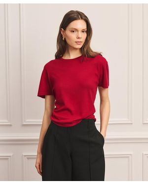 NAADAM Super Fine Cashmere T-Shirt - Red